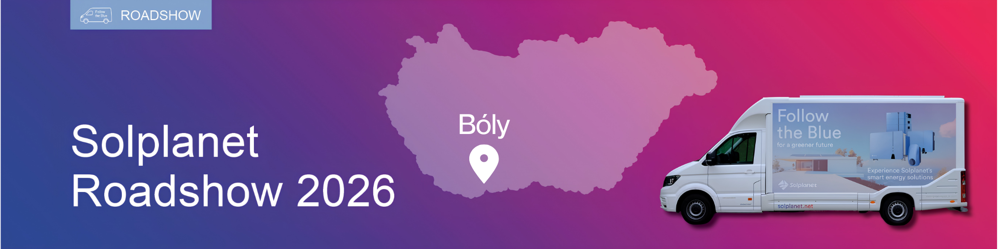 HunZol Solar Bóly Roadshow banner