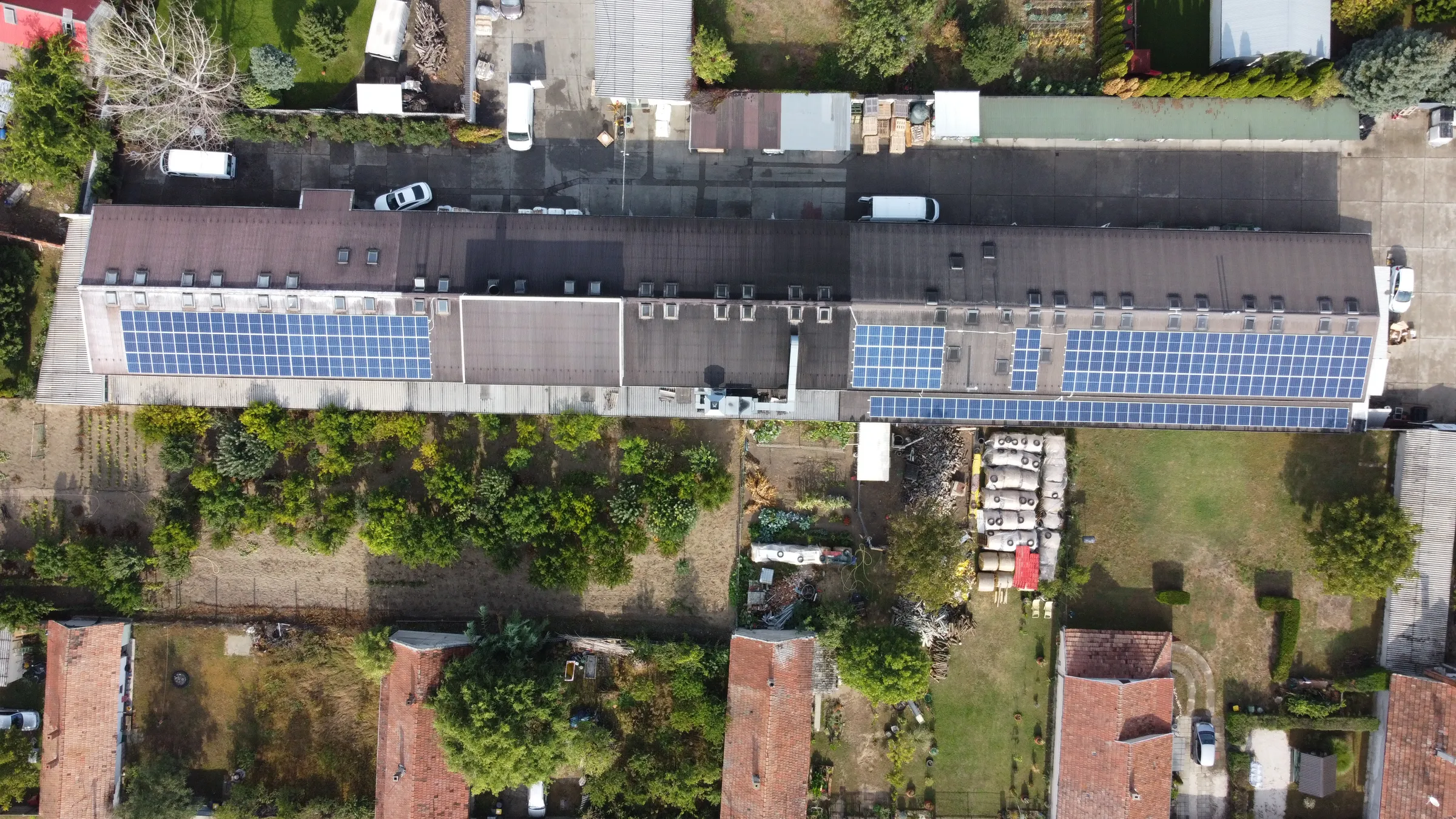 NV Solar ipari referencia telepítés